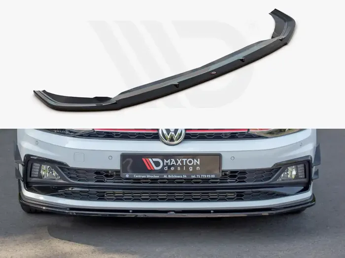 Maxton Design VW Polo MK6 GTI Front Splitter V.1