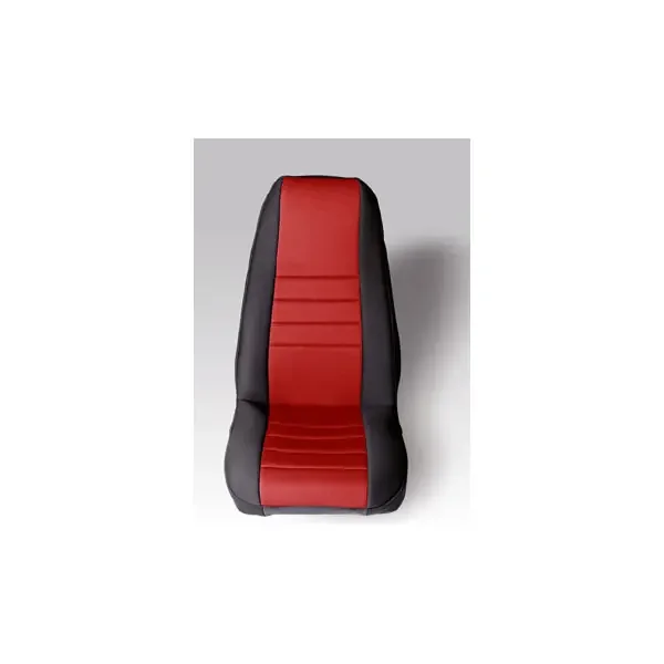 Neoprene seat cover, fronts (pair), red76-90 Jeep Wrangler