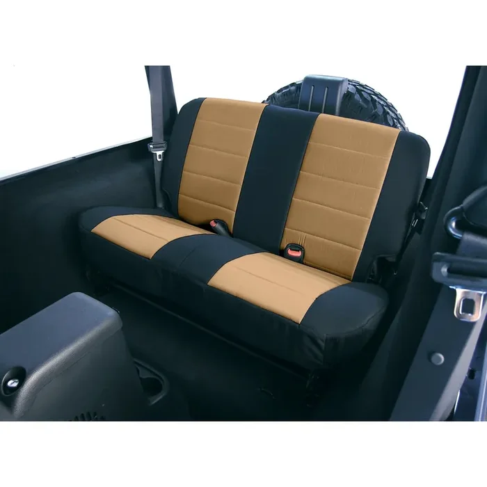 Neoprene seat cover, rear, tan 97-02 Wrangler