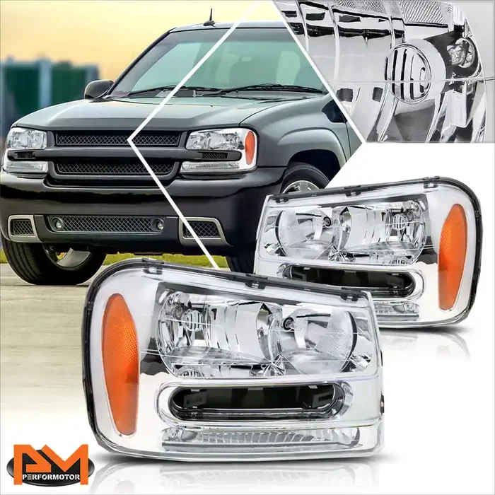OE Style Headlights 02-09 Chevy Trailblazer, 02-05 Trailblazer EXT