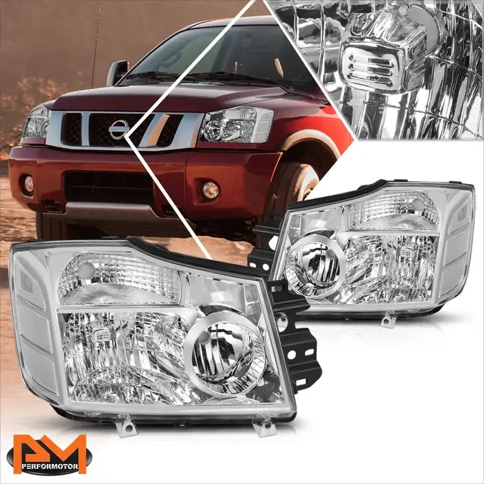 OE Style Headlights 04-15 Nissan Titan, 05-07 Armada