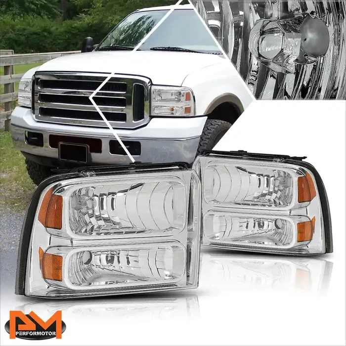 OE Style Headlights 05-07 Ford F-250 F-350 F-450 F-550 Super Duty