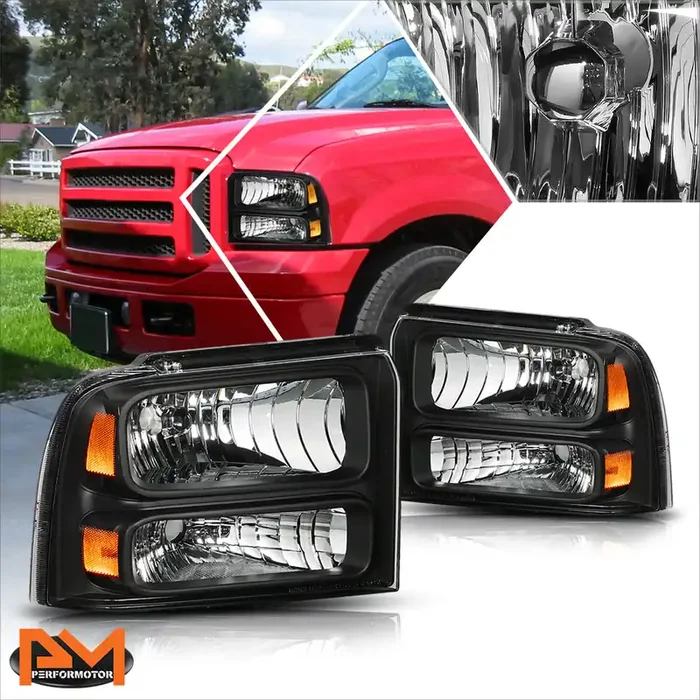 OE Style Headlights 05-07 Ford F-250 F-350 F-450 F-550 Super Duty