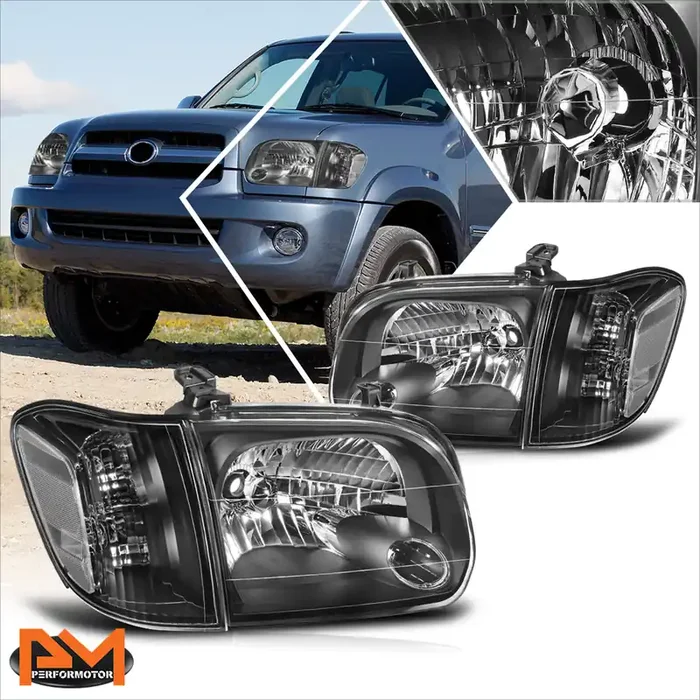 OE Style Headlights 05-07 Toyota Sequoia, 05-06 Tundra Crew Cab