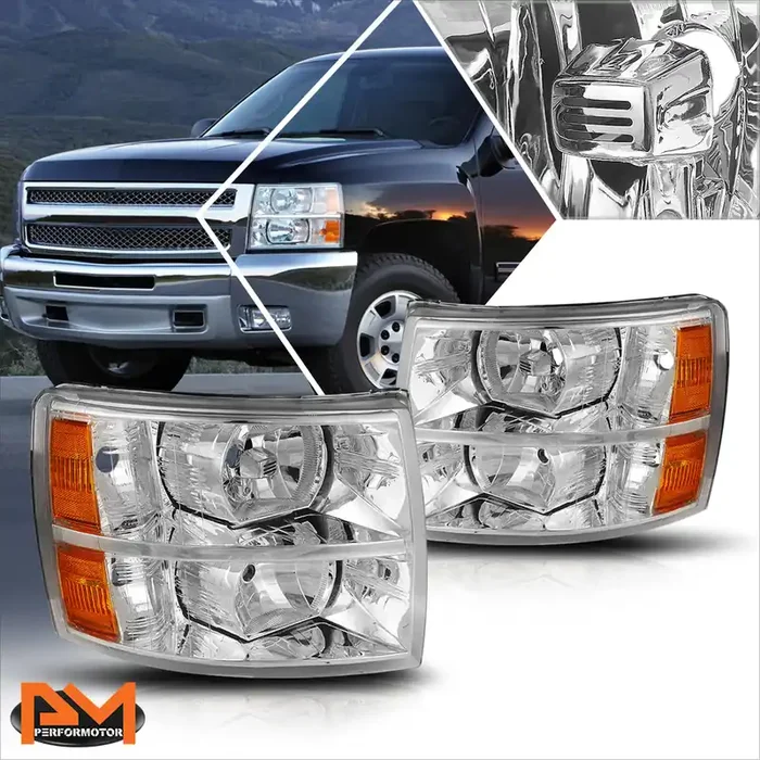 OE Style Headlights 07-13 Chevy Silverado 1500/2500 HD/3500 HD