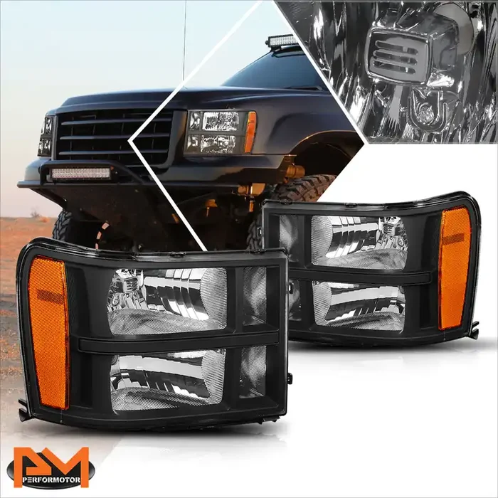 OE Style Headlights 07-14 Chevy Silverado 1500 2500 3500 HD