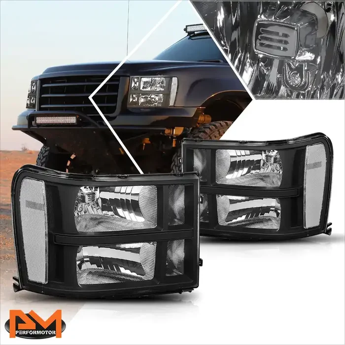 OE Style Headlights 07-14 Chevy Silverado 1500 2500 3500 HD