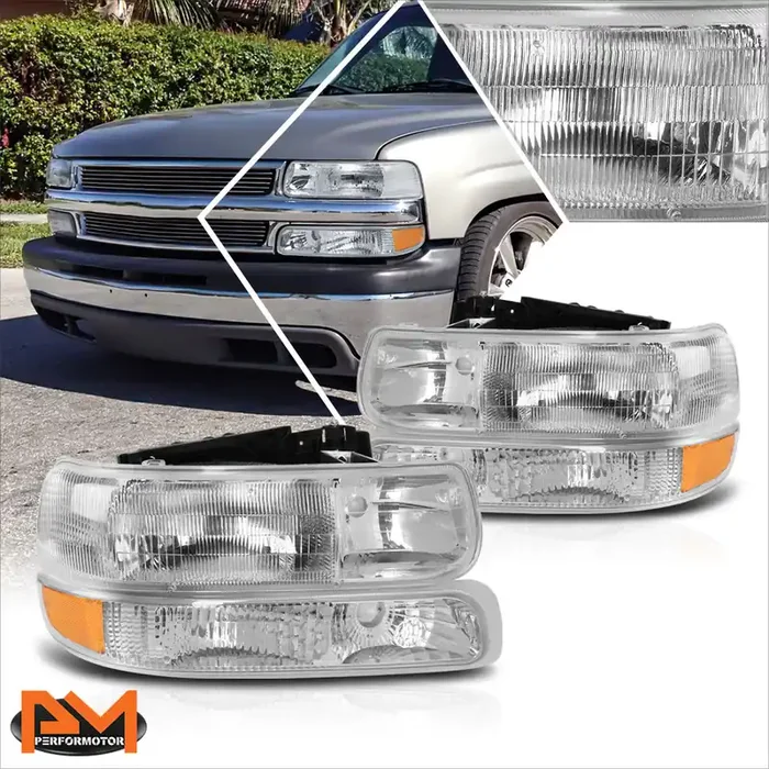 OE Style Headlights 99-06 Chevy Silverado 1500 2500 3500 HD Tahoe