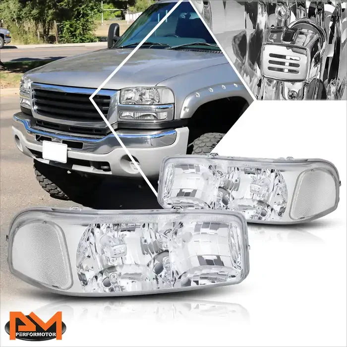 OE Style Headlights 99-07 GMC Sierra 1500 2500 3500 Sierra C3 Yukon