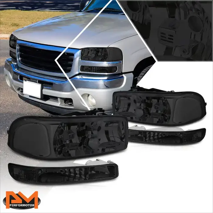 OE Style Headlights 99-07 GMC Sierra 1500 2500 3500 Sierra C3 Yukon