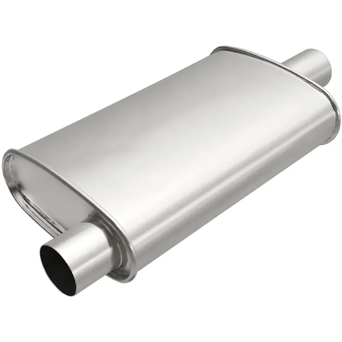 Oval 4.5×9.75×19 inch Muffler 71-74 Dodge Monaco, 80-83 Jeep Cherokee, Chevy c10