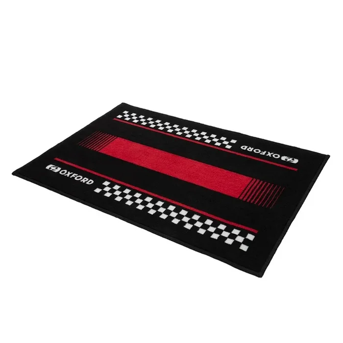 Oxford Door Mat Pitlane Red 90cm x 60cm
