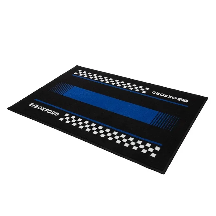 Oxford Door Mat Pitlane Yam Blue 90cm x 60cm
