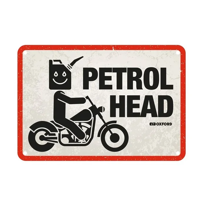 Oxford Garage Metal Sign: Petrol Head