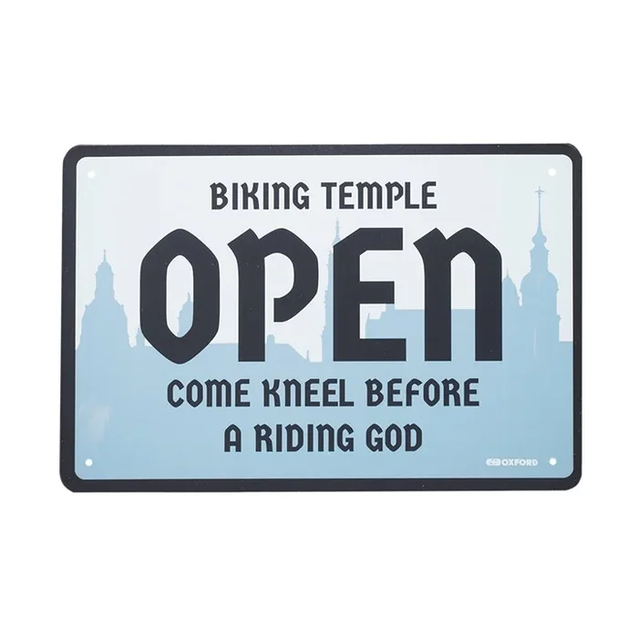 Oxford Garage Metal Sign : Temple