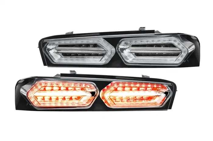 Pair of Facelift Smoked XB LED Tail Lights 16-18 Chevrolet Camaro