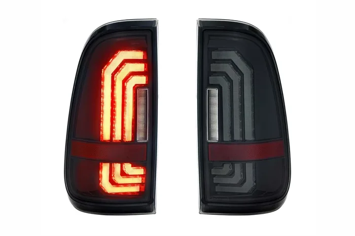 Pair / Smoked XB LED Tail Lights 99-16 Ford Super Duty