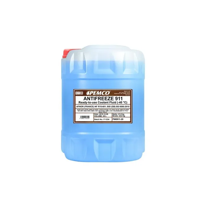 Pemco Antifreeze 911, -40 PM0911-20 Antifreeze