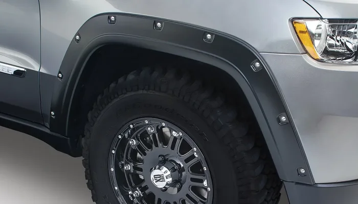 Pocket/Rivet Style 4-Piece Fender Flare Set 11-16 Jeep Grand Cherokee