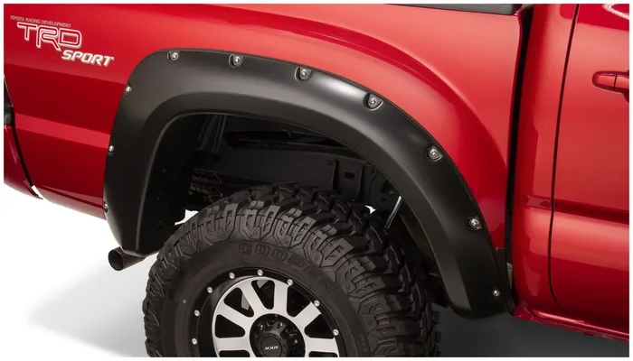 Pocket/Rivet Style Rear Fender Flares 12-15 Toyota Tacoma