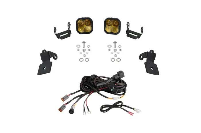 Polaris RZR A-Pillar LED Pod Kit SS3 Sport Yellow Combo