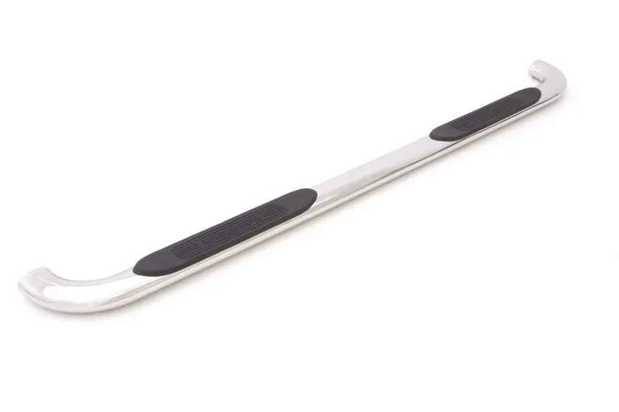 Polished Stainless Steel 4 Inch Oval Bent Nerf Bars 02-09 Dodge Ram 1500-3500