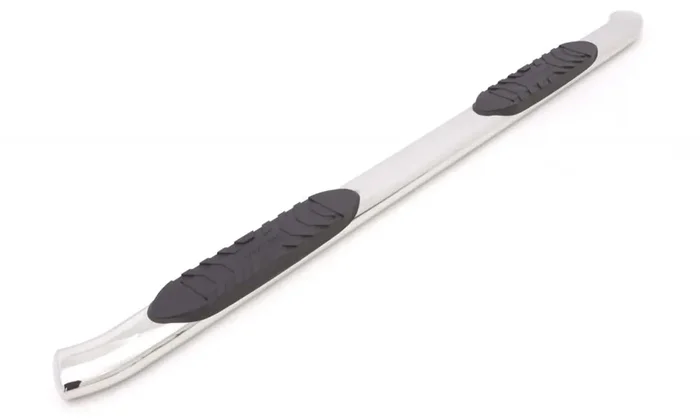 Polished Stainless Steel 5 Inch Oval Curved Nerf Bars 15-22 Chevy Colorado, GMC Canyon