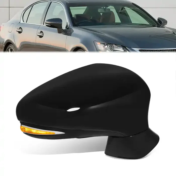 Powered Side View Mirrors With Heated, Signal 16-17 Lexus GS200t, 18-19 GS300, 13-20 GS350, 13-18 GS450h