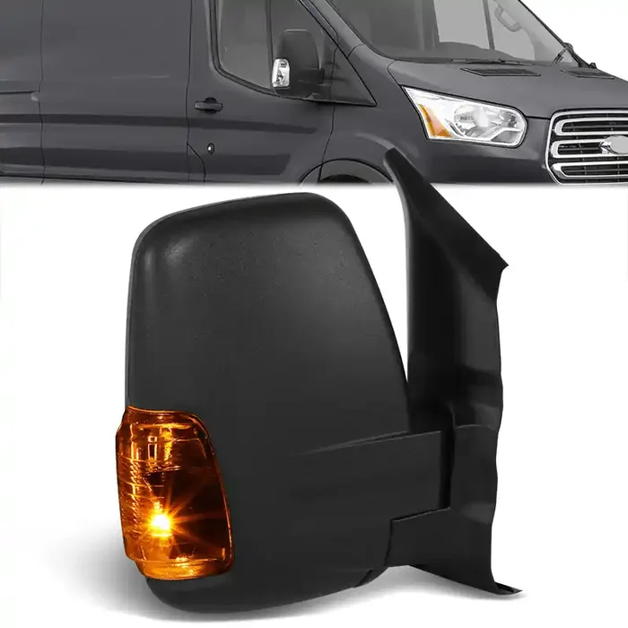 Powered Side View Mirrors With Heated, Signal 18-19 Ford Transit 150, 250, 350