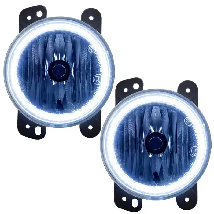 Pre-Assembled LED Halo Fog Lights 10-15 Jeep Wrangler JK