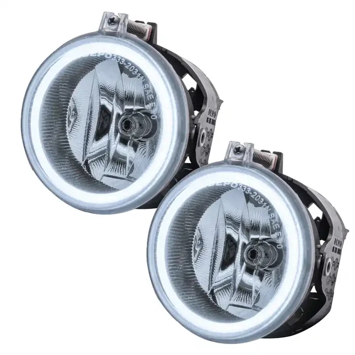 Pre-Assembled LED Halo Fog Lights 11-16 Jeep Patriot