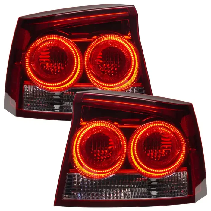 Pre-Assembled LED Halo Tail Lights 06-09 Dodge Charger