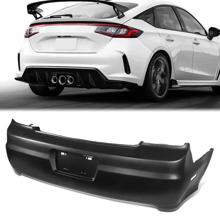 Rear Bumper Cover (w/Side Marker Holes) 01-02 Honda Accord EX, LX