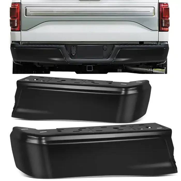 Rear Bumper End Caps (w/o Sensor Holes) 15-20 Ford F-150