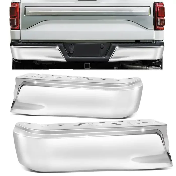 Rear Bumper End Caps (w/o Sensor Holes) 15-20 Ford F-150
