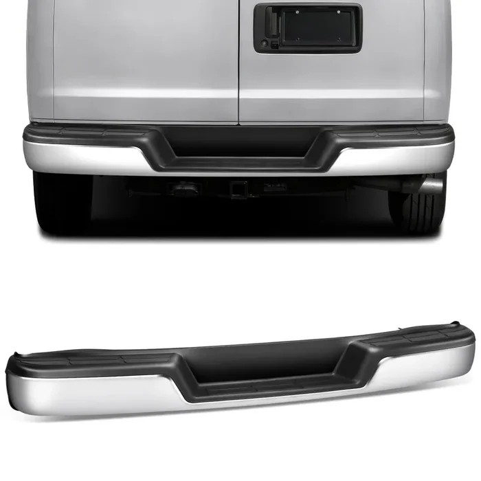 Rear Step Bumper (Chrome) 96-23 Chevy Express/ GMC Savana 1500 2500 3500