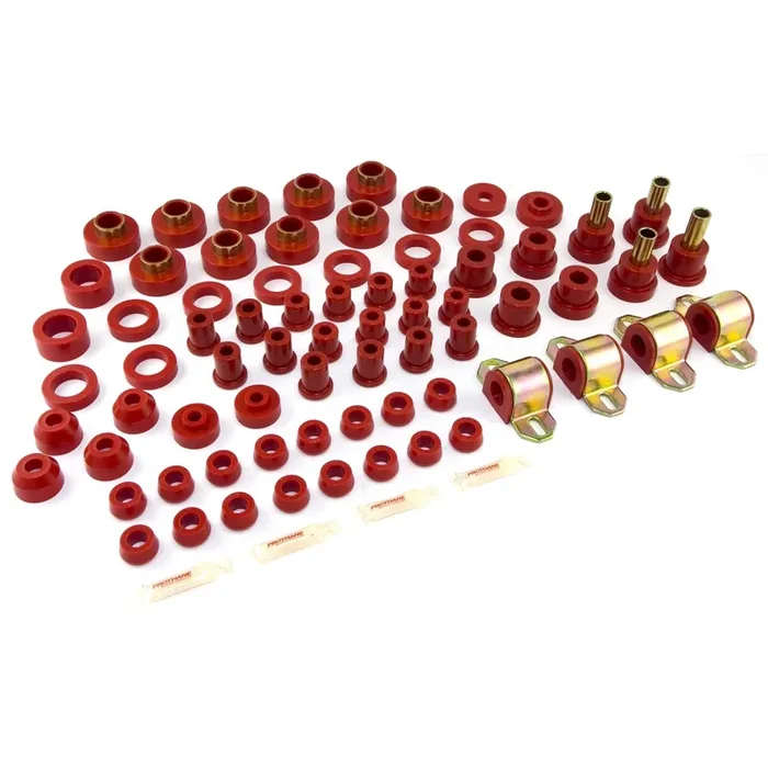 Red polyurethane bushing kit 80-86 Jeep CJ models