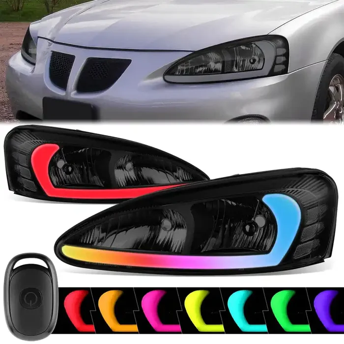 RGB LED Headlights w/ Wireless Remote 04-08 Pontiac Grand Prix