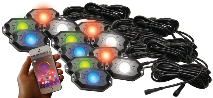 RGBW Rock Light Kit with Bluetooth Universal