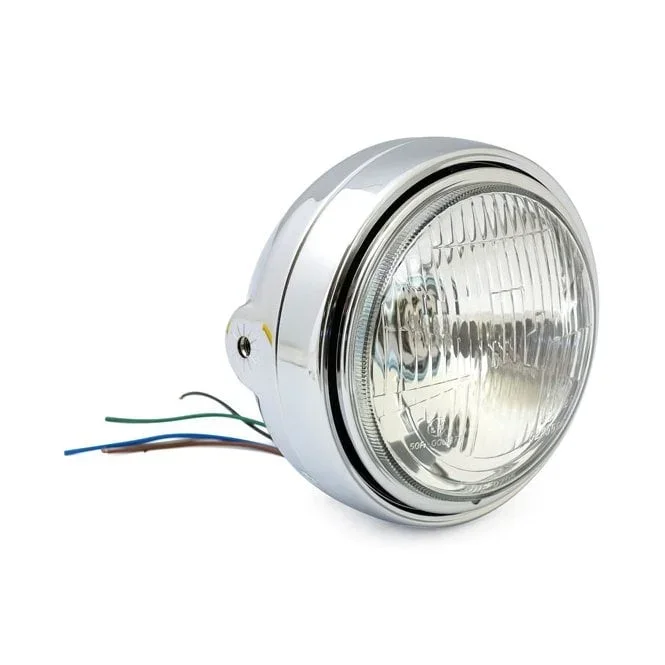 ROADSTER HEADLAMP 5-3/4 INCH H4 CHROME