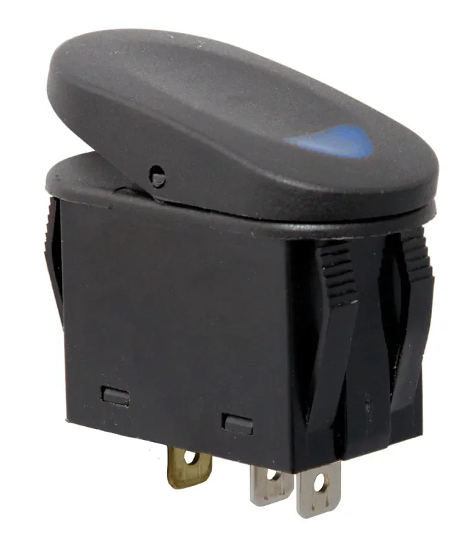 Rocker Switch, 2 Position, Blue