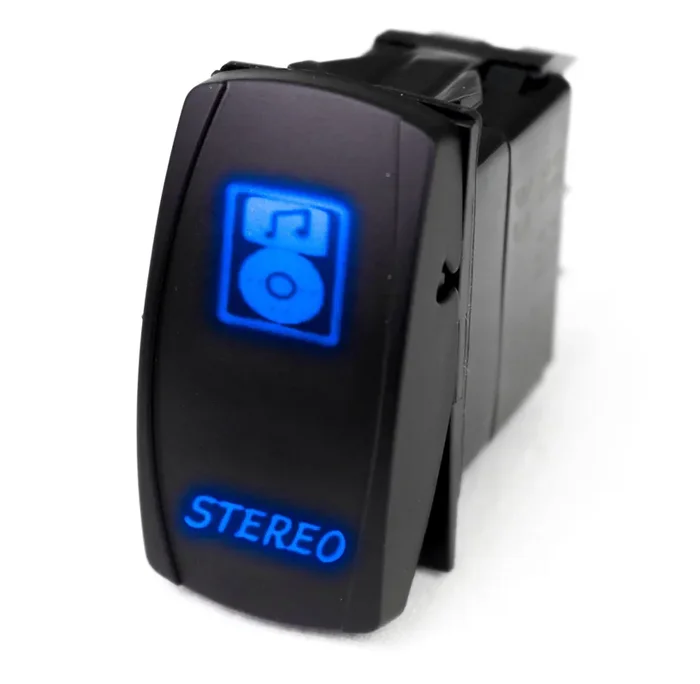 Rocker Switch w/ Blue LED Radiance Universal