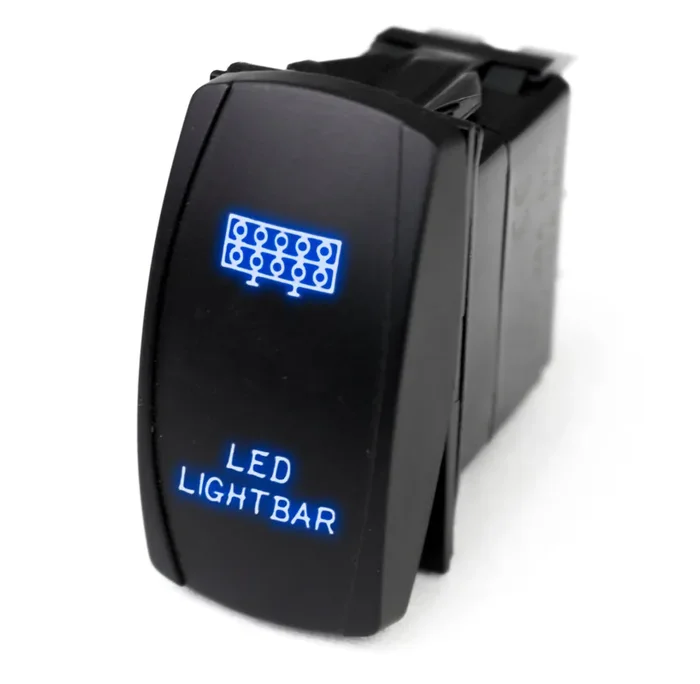 Rocker Switch w/ Blue LED Radiance Universal
