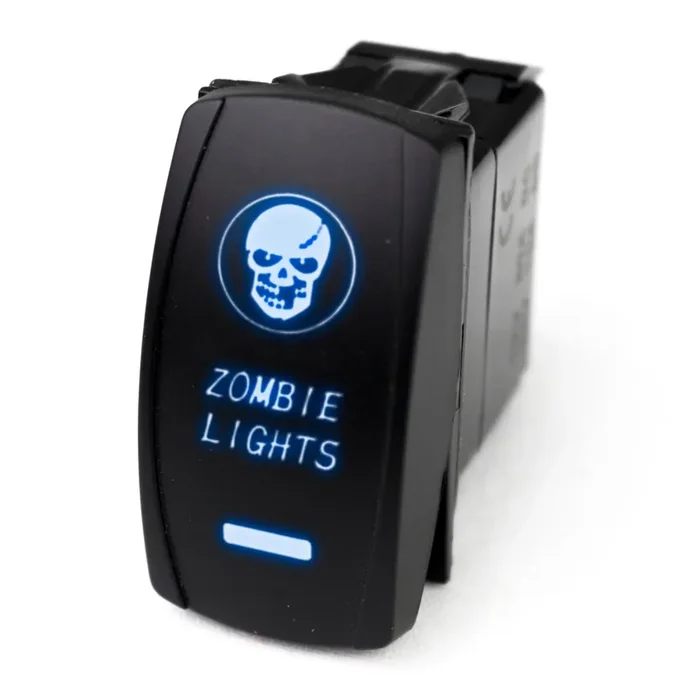 Rocker Switch w/ Blue LED Radiance Universal