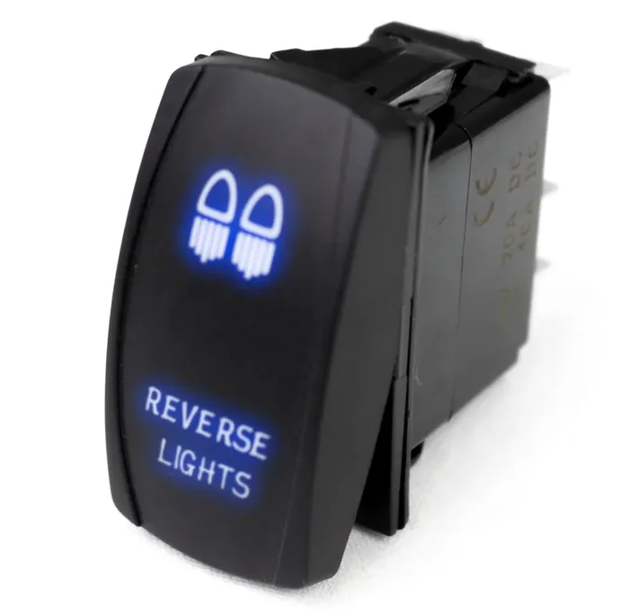 Rocker Switch w/ Blue LED Radiance Universal