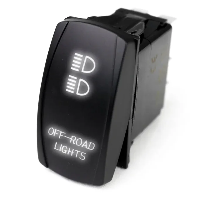 Rocker Switch w/ White LED Radiance Universal