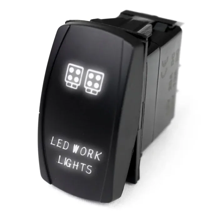 Rocker Switch w/ White LED Radiance Universal