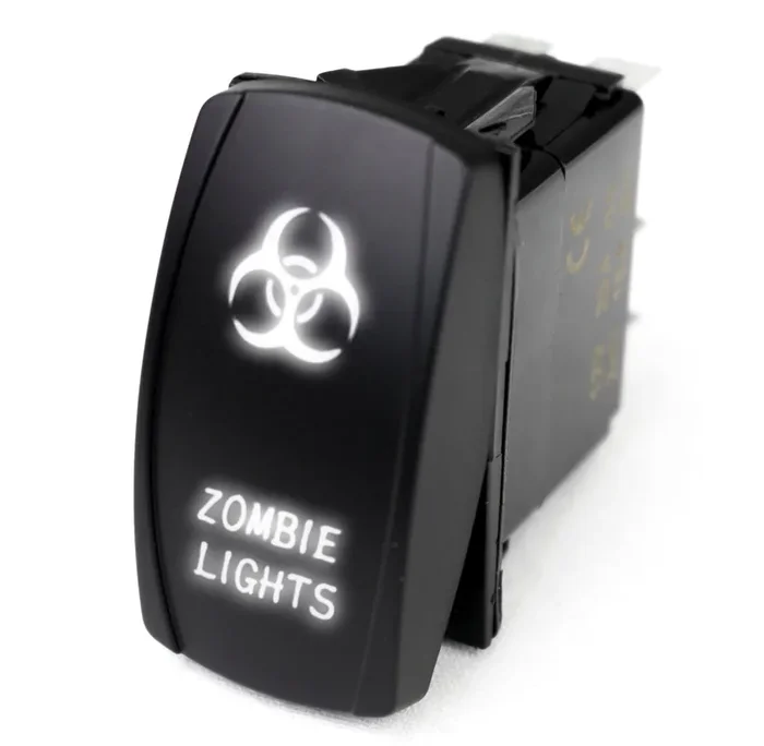 Rocker Switch w/ White LED Radiance Universal