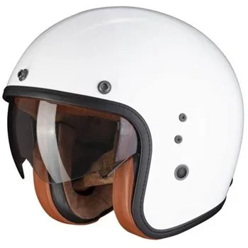 Scorpion Exo Belfast Evo Luxe Open Face Helmet (White)