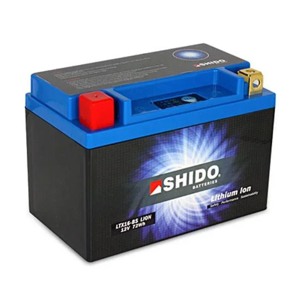 Shido Lithium Motorcycle Battery – LTX16-BS LION